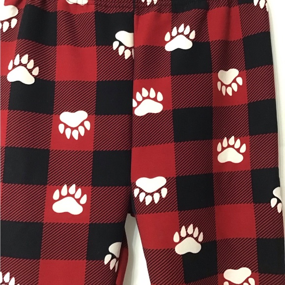 Paw Print Fleece Lined Leggings - Picture 3 of 7